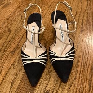 Manolo Blahnik T-strap heels